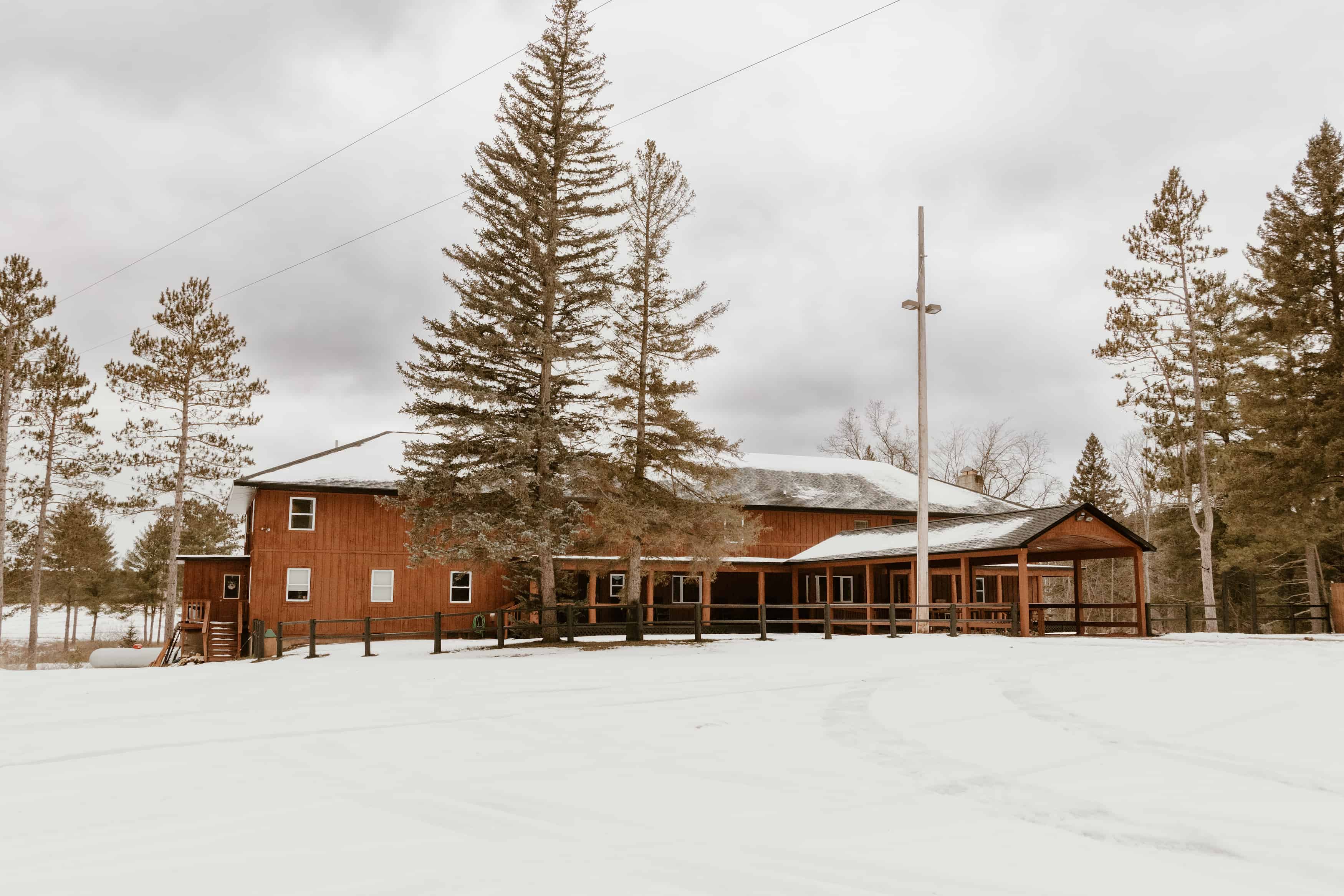 Image of the Lost Creek Lodge from outside